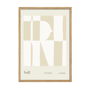 Buff - Kunstnerisk plakat i tern
